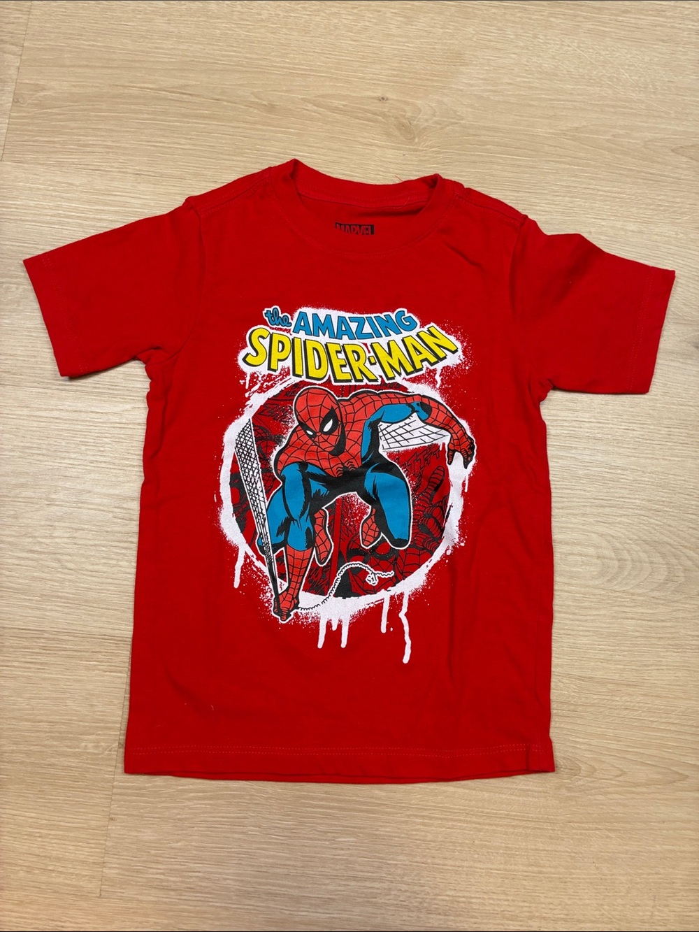 Marvel Spider-Man Red Short Sleeve Graphic Tee